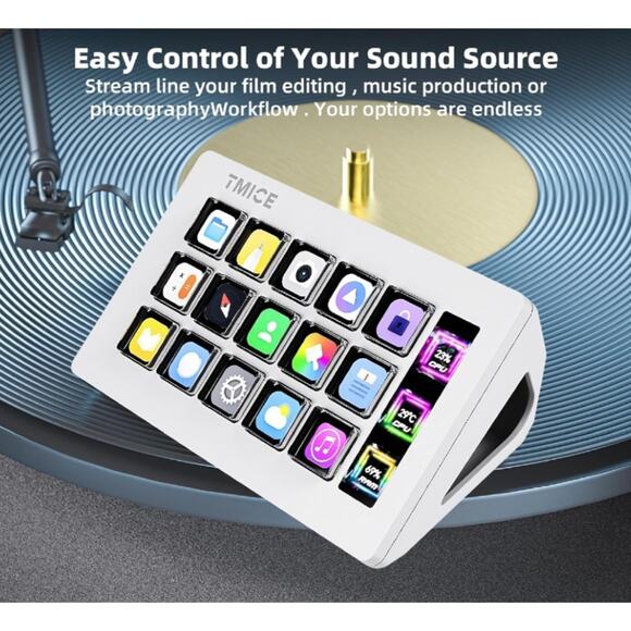 TMICE Stream Controller - Live Production Controller with 15 Customizable LCD Ke - Picture 3 of 7